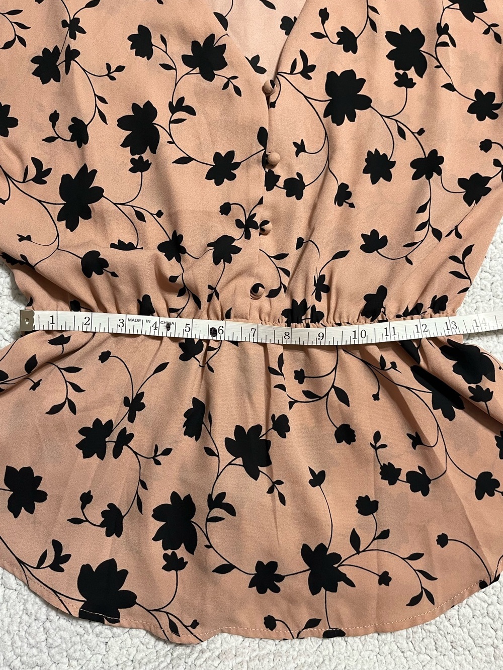Sienna Sky Floral Peplum Blouse - Picture 10 of 12
